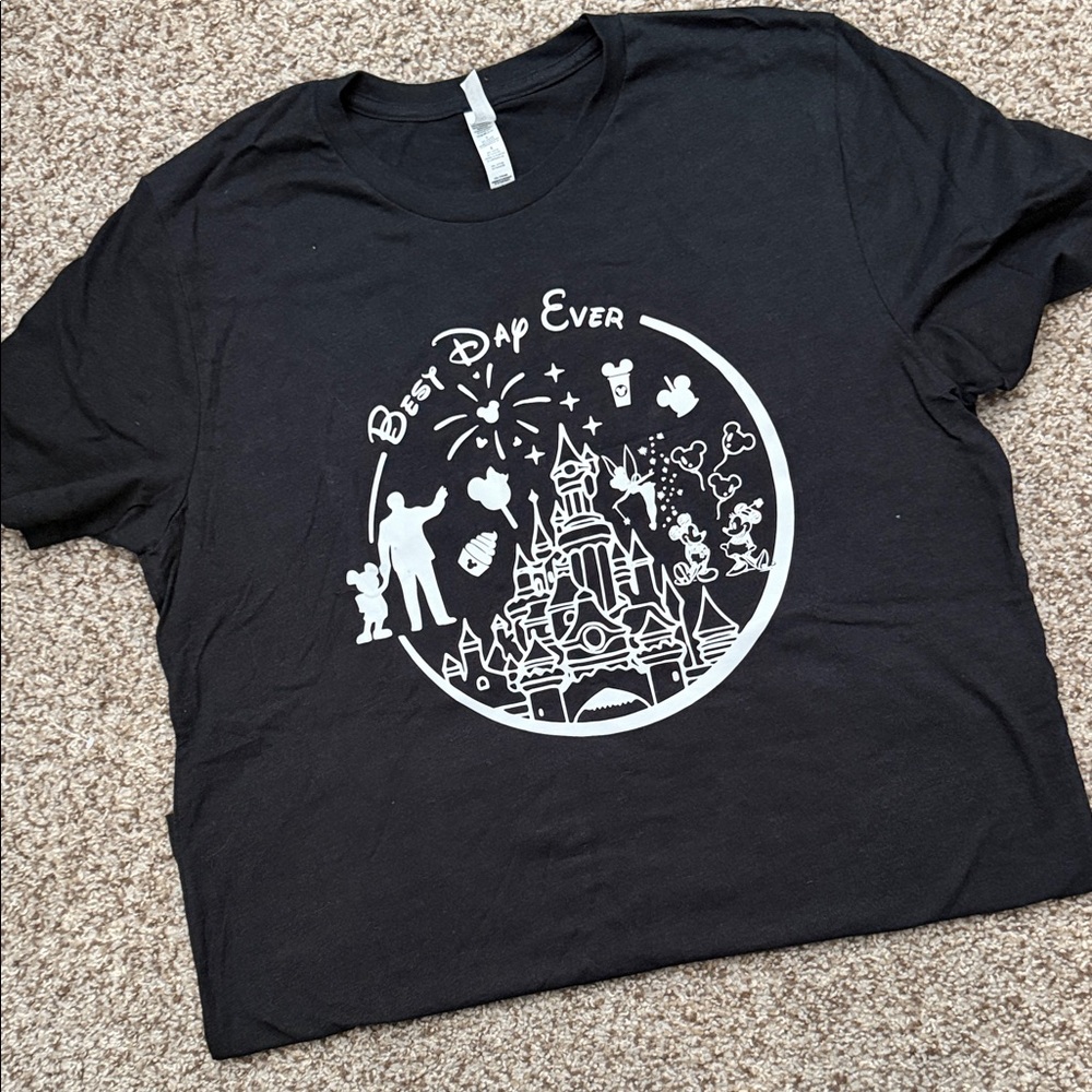 Bella Canvas Black T‑Shirt with White Castle Graphic - "Best Day Ever"